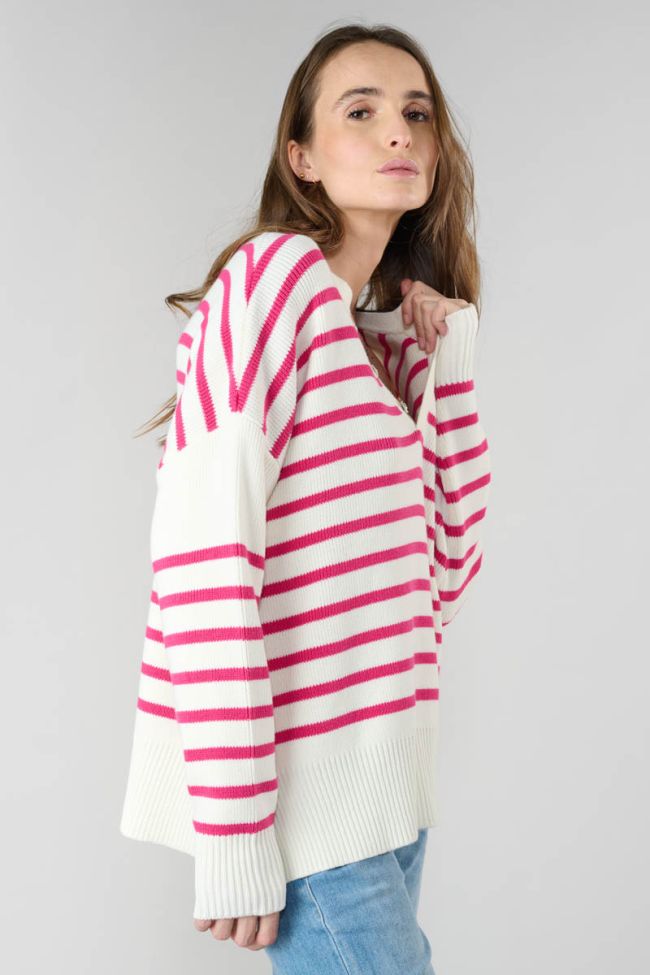 Pink striped Lobelie jumper