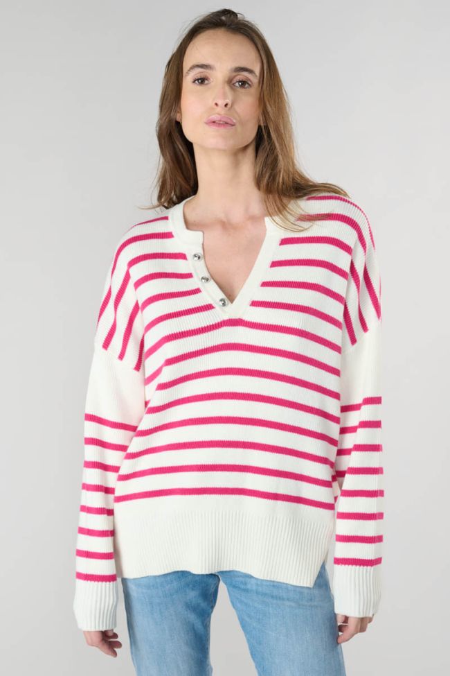 Pink striped Lobelie jumper
