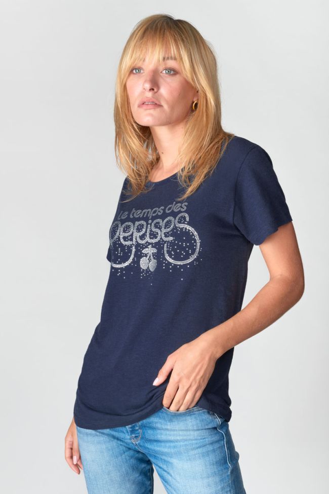 Midnight blue printed Marty t-shirt