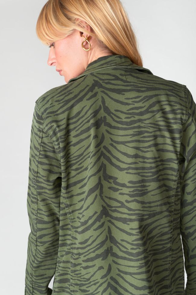 Zebra print denim Mili jacket