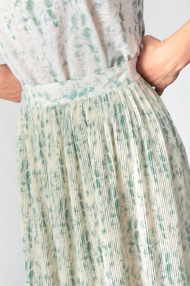 Aqua tie-dye Pepino maxi skirt
