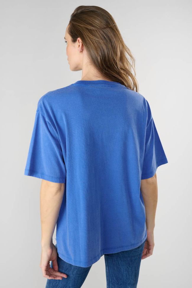 T-shirt Riley bleu imprimé