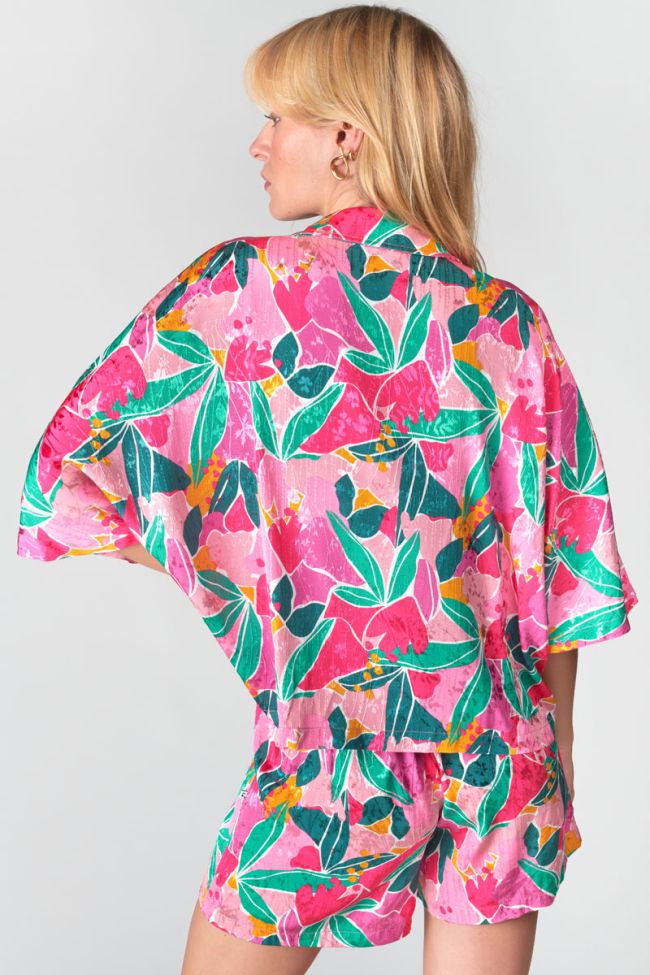 Fuchsia patterned Sauge shirt