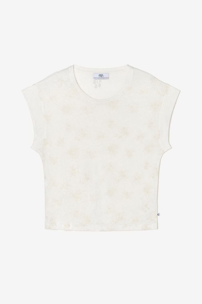 Cream embroidered Tremier t-shirt