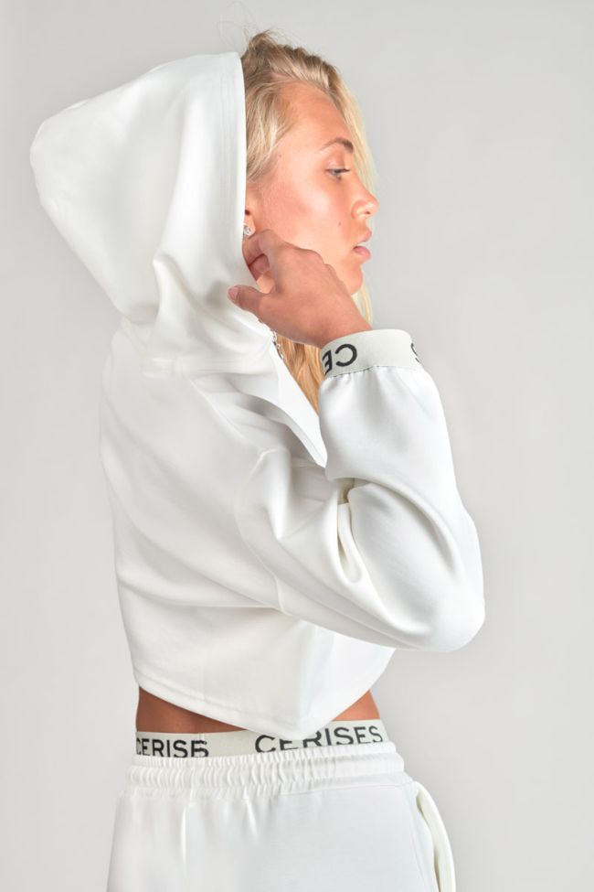 White Joiagi cropped sweatshirt