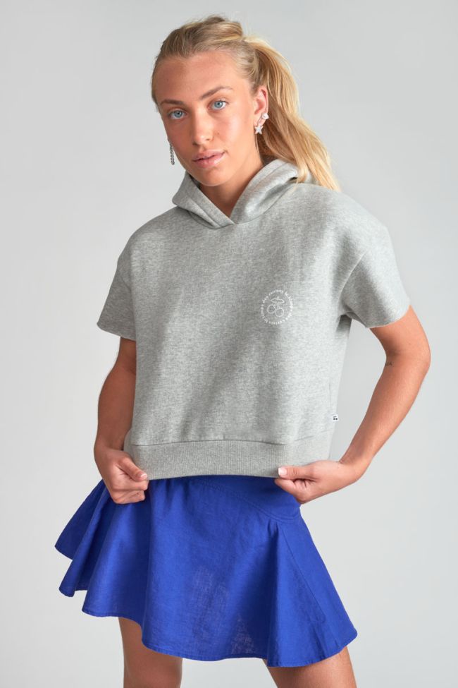 Grey Yumagi cropped sweatshirt