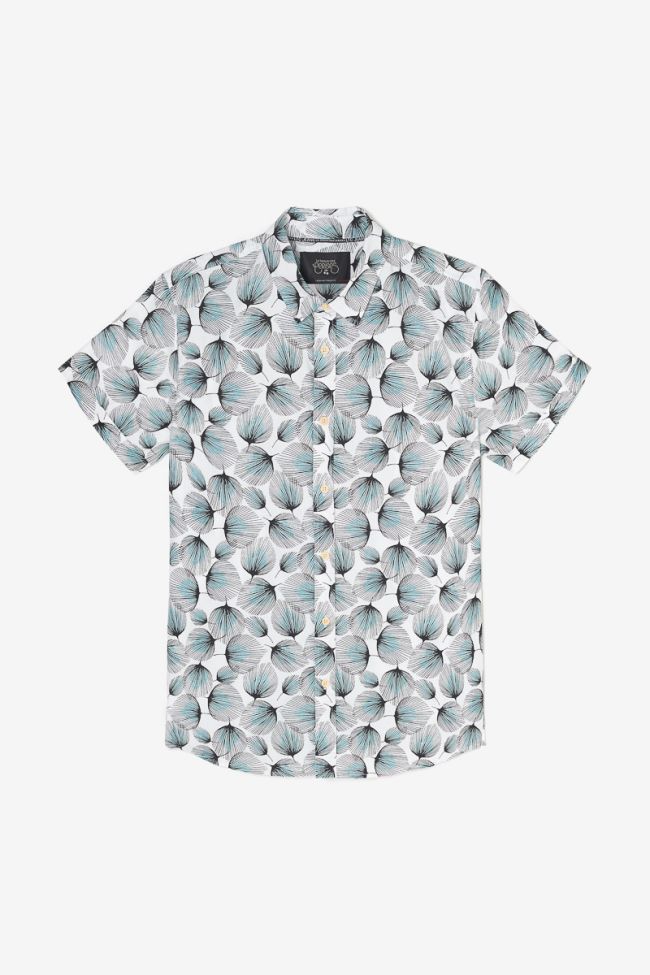 White leaf pattern Bremo shirt