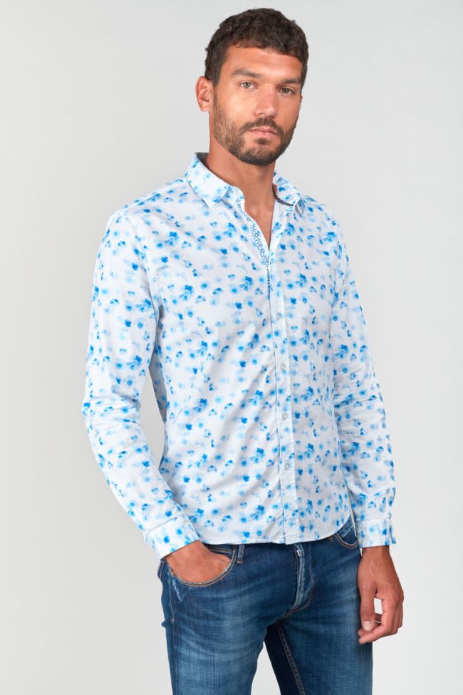 Blue and white floral Rasel shirt