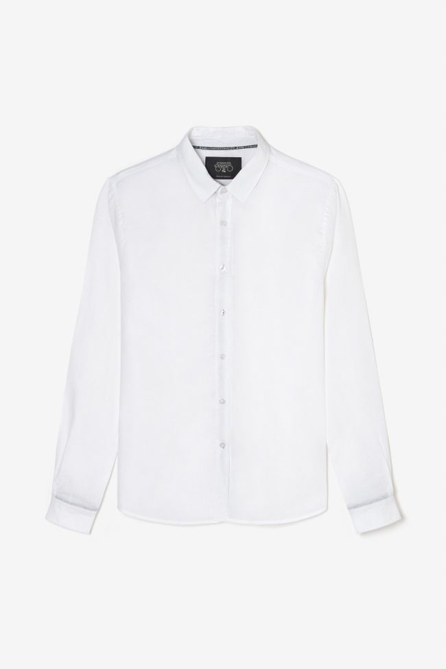 White linen blend Rodes shirt