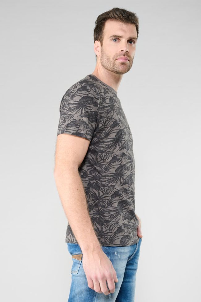 Grey tropical pattern Vezir t-shirt