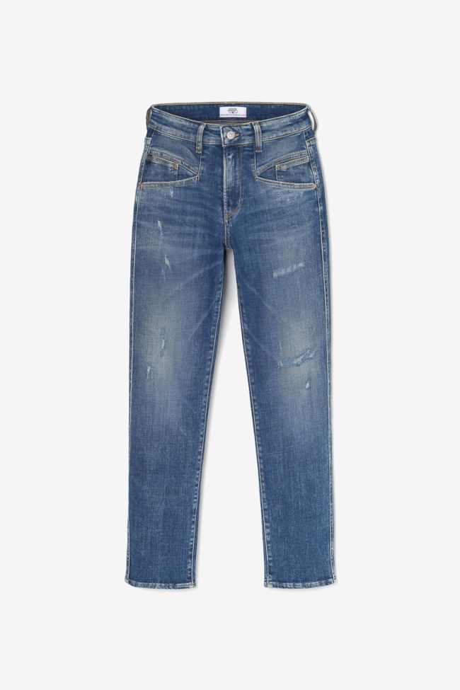 Quers 400/17 mom taille haute 7/8ème jeans destroy bleu N°3