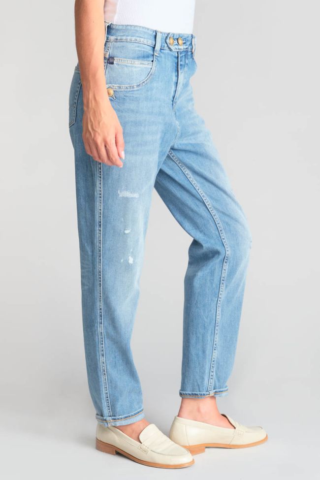 Mana 400/60 girlfriend high waist jeans destroy blue N°5