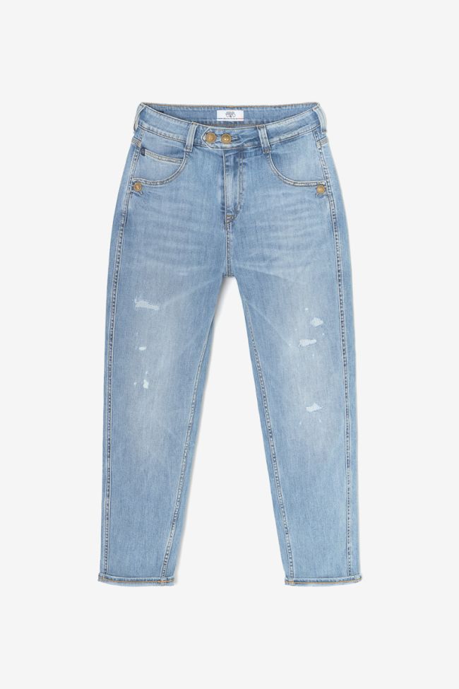 Mana 400/60 girlfriend taille haute jeans destroy bleu N°5