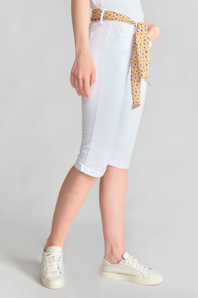 White Kaya capri trousers