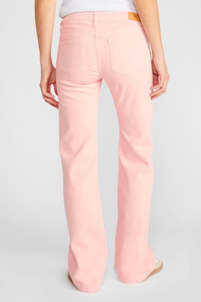 Jeans flare Maes rose pastel