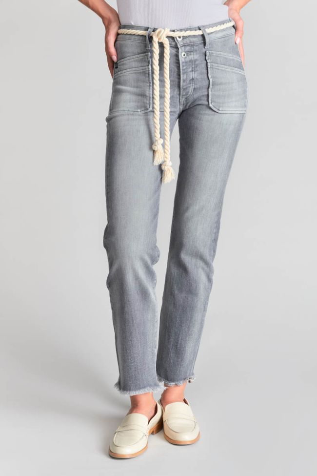 Pricilia taille haute 7/8ème jeans gris N°3