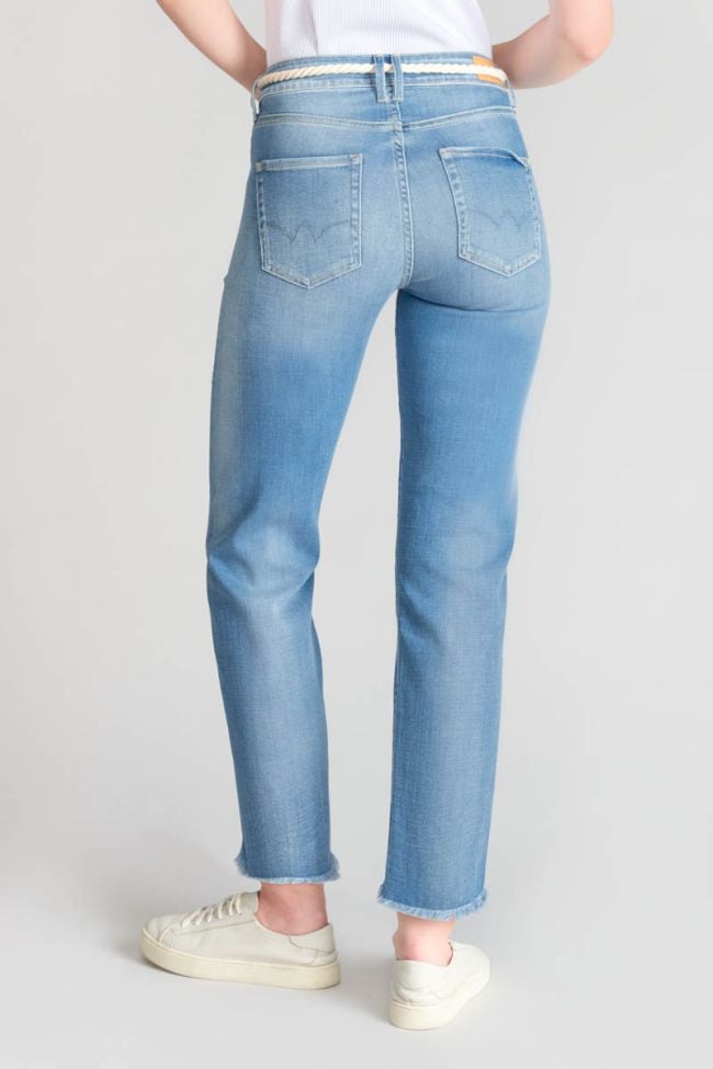 Pricilia high waist 7/8th jeans destroy blue N°4
