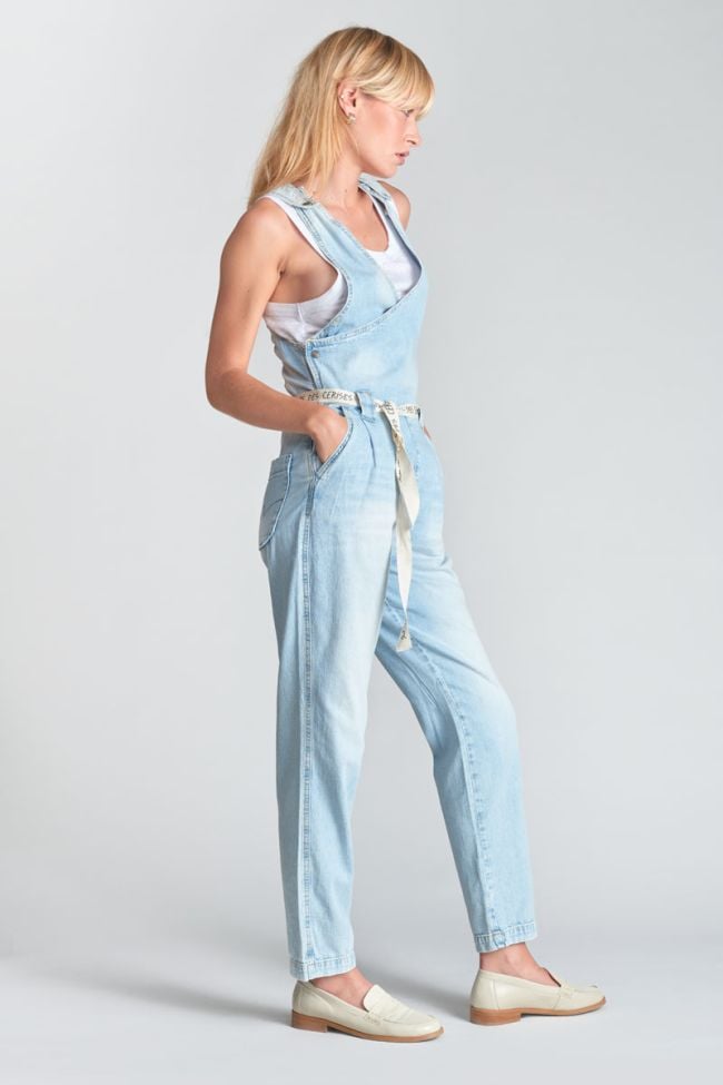 Combinaison pantalon Riga en jeans bleu délavé