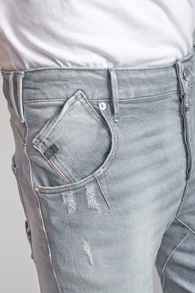 Alost 900/03 tapered arqué jeans destroy gris N°3