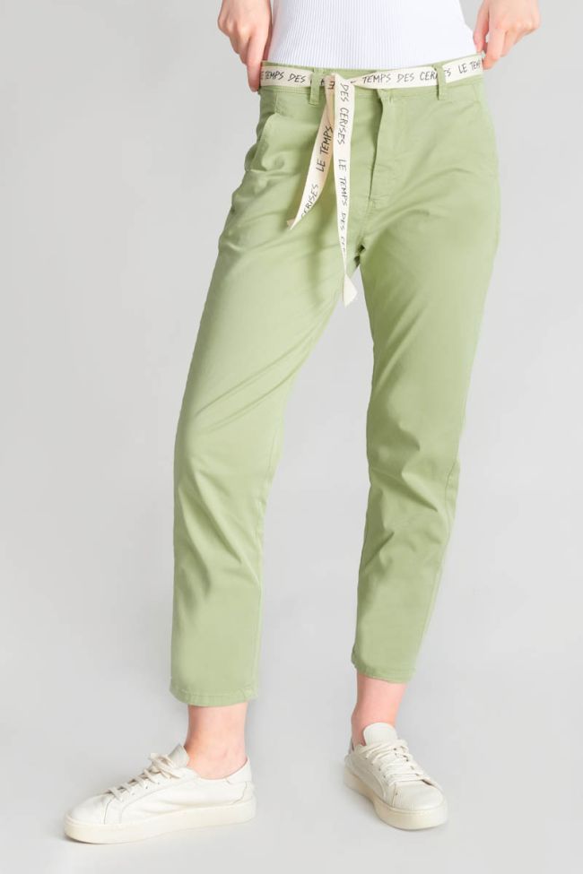 Almond green Arlo loose fit chinos