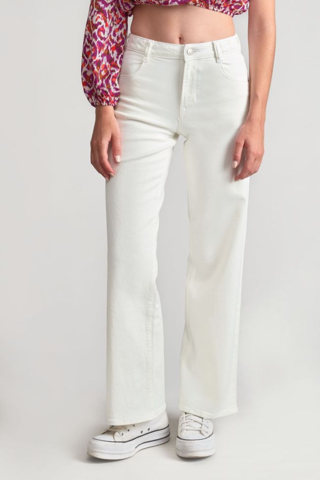 White Rommigi wide-leg high waist jeans