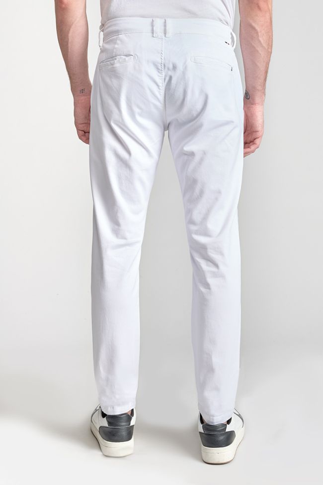 White Cesar wide-leg chino trousers