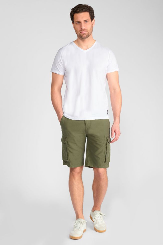 Peron khaki Bermuda shorts