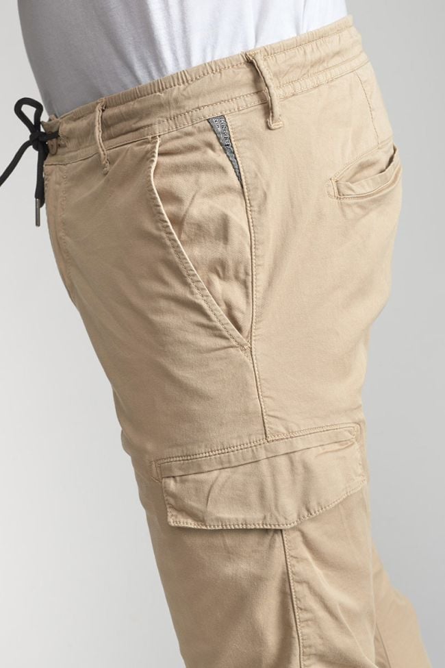 Pantalon cargo Velaux beige sable