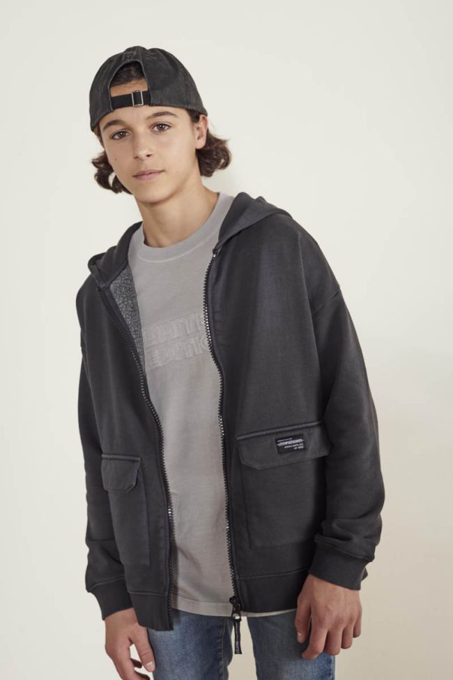 Grey Batibo zip-up jacket