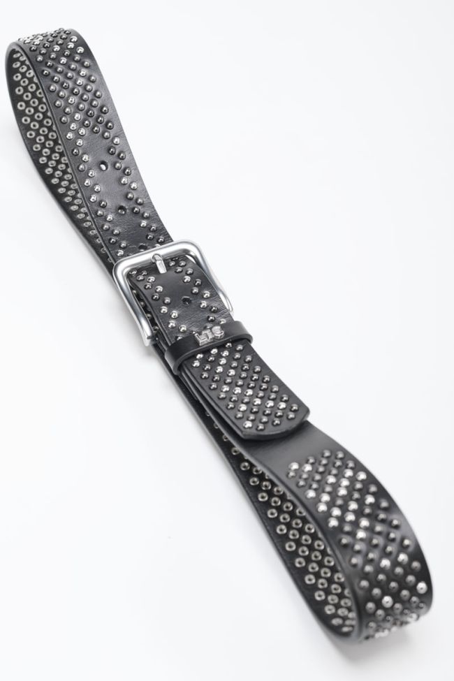 Cenia belt in studded black leather