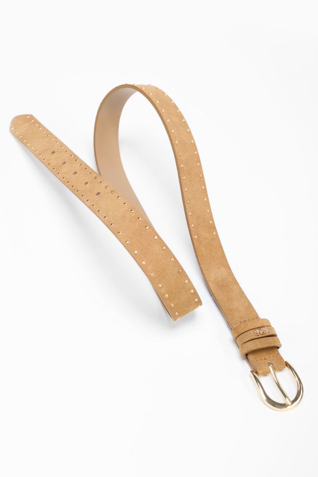 Guell brown leather belt