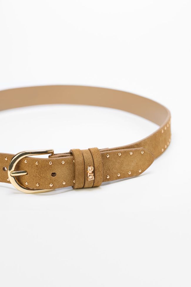 Guell brown leather belt