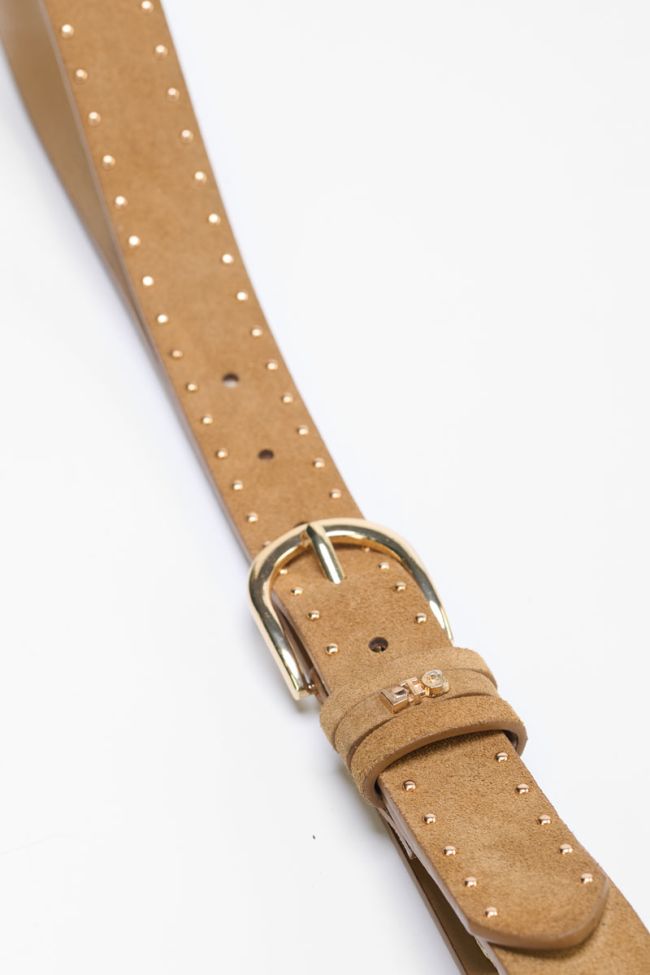 Guell brown leather belt