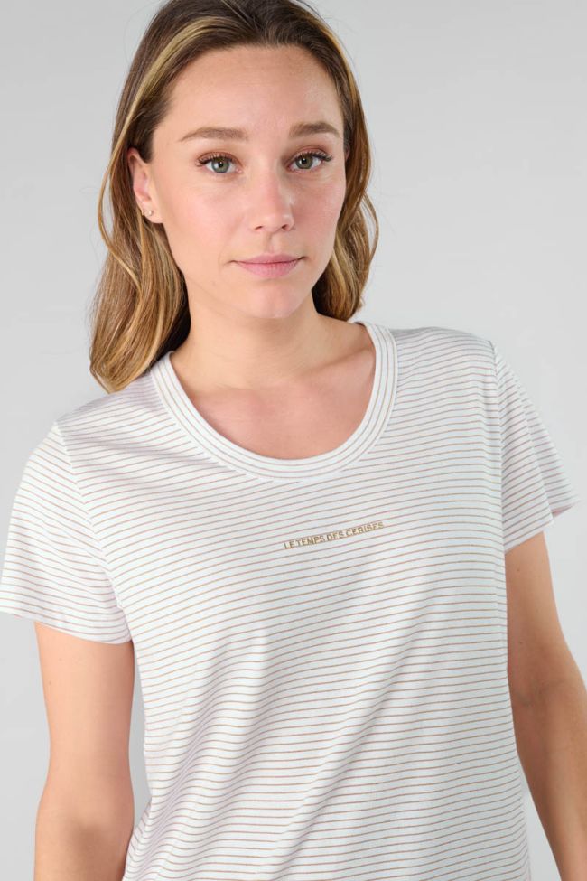 Edwige cream stripe T-shirt