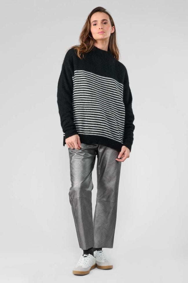 Land wool blend striped jumper