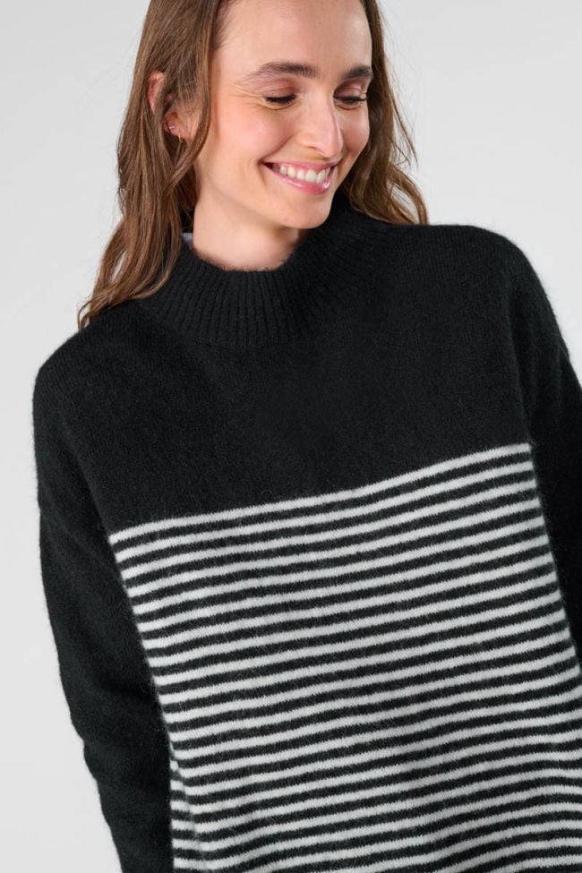 Land wool blend striped jumper