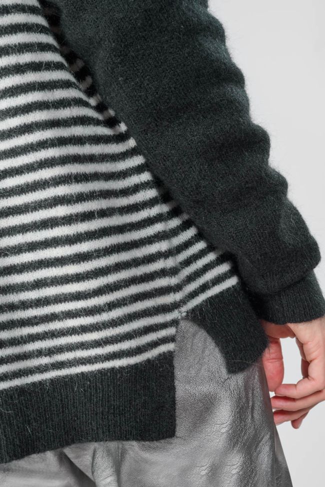 Land wool blend striped jumper