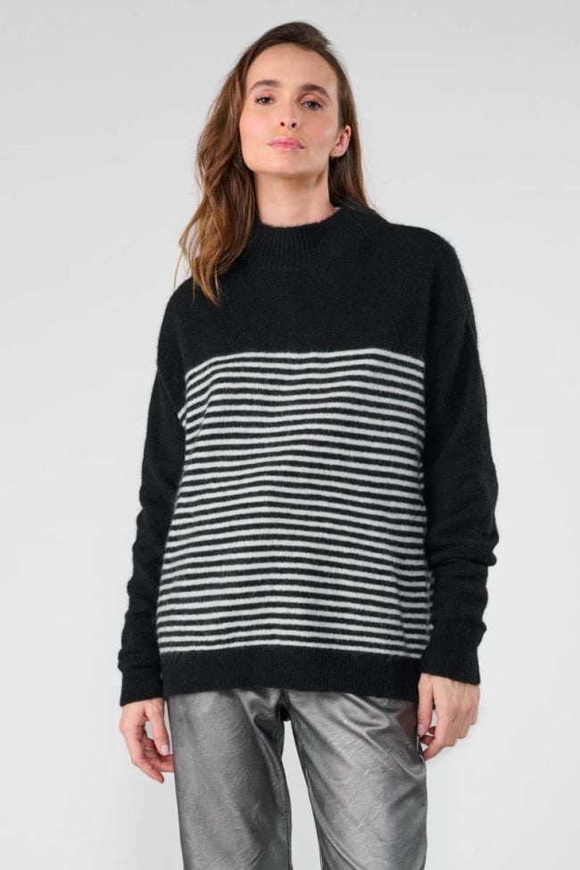 Land wool blend striped jumper