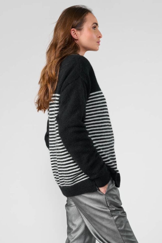 Land wool blend striped jumper