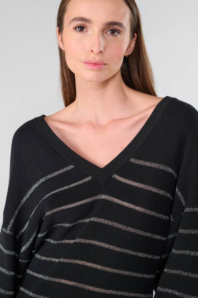 More black striped jumper