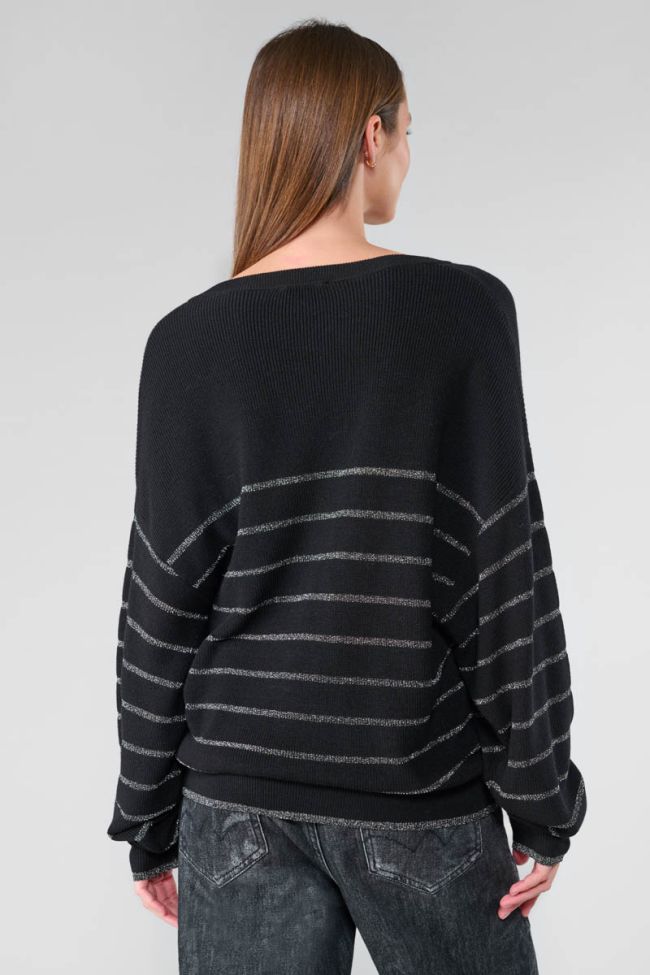 More black striped jumper