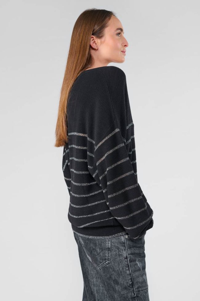 More black striped jumper