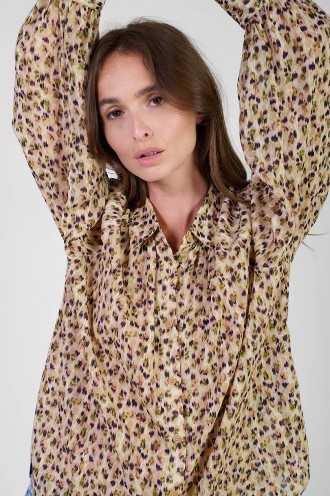 Talou beige patterned shirt