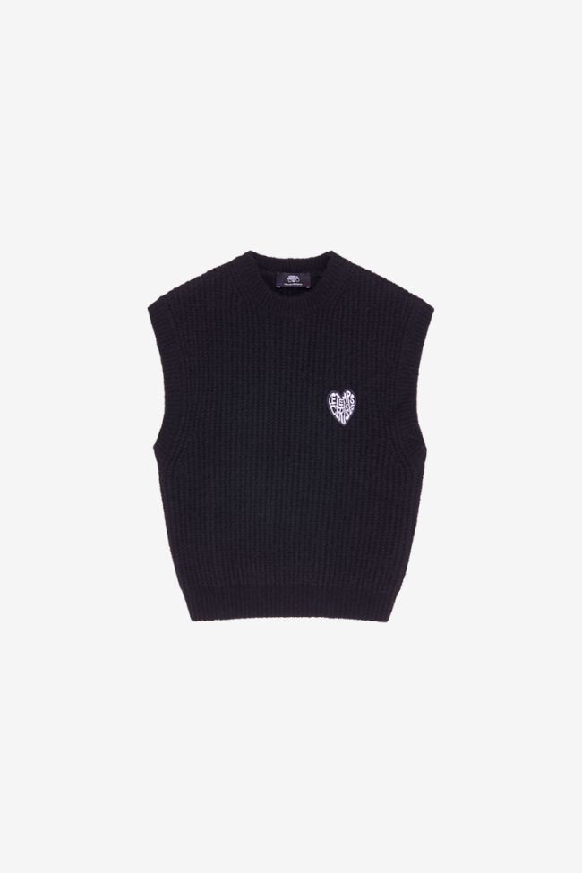 Bellgi black sleeveless sweater