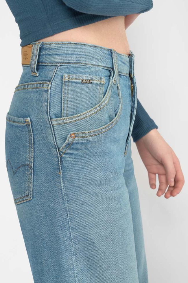 Jeans regular wide-leg Caster high waist blue N°4