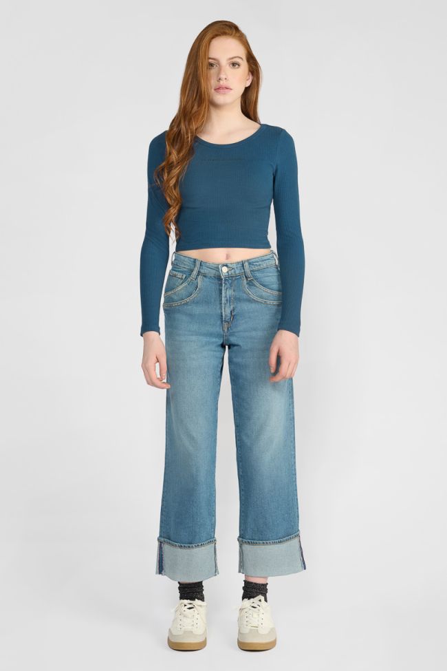 Jeans regular wide-leg Caster high waist blue N°4