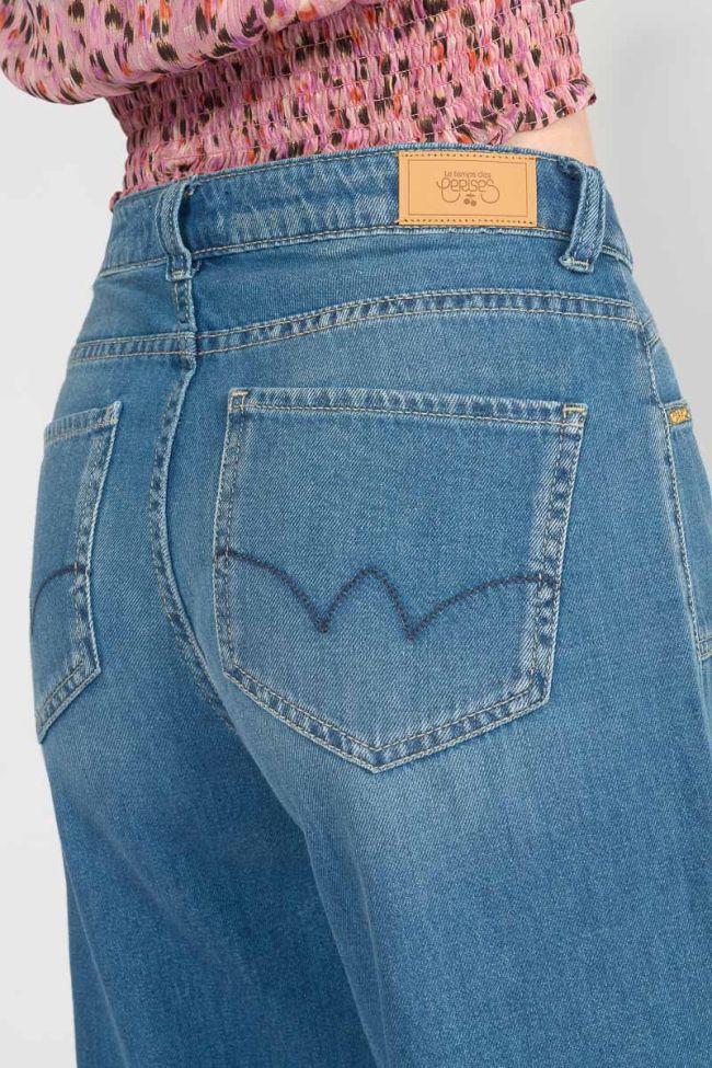 Jeans flare Queen taille haute bleu N°4