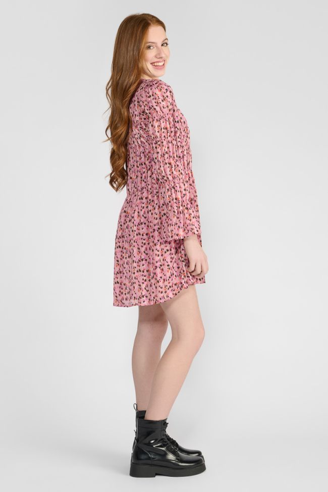 Smalgi pink patterned dress