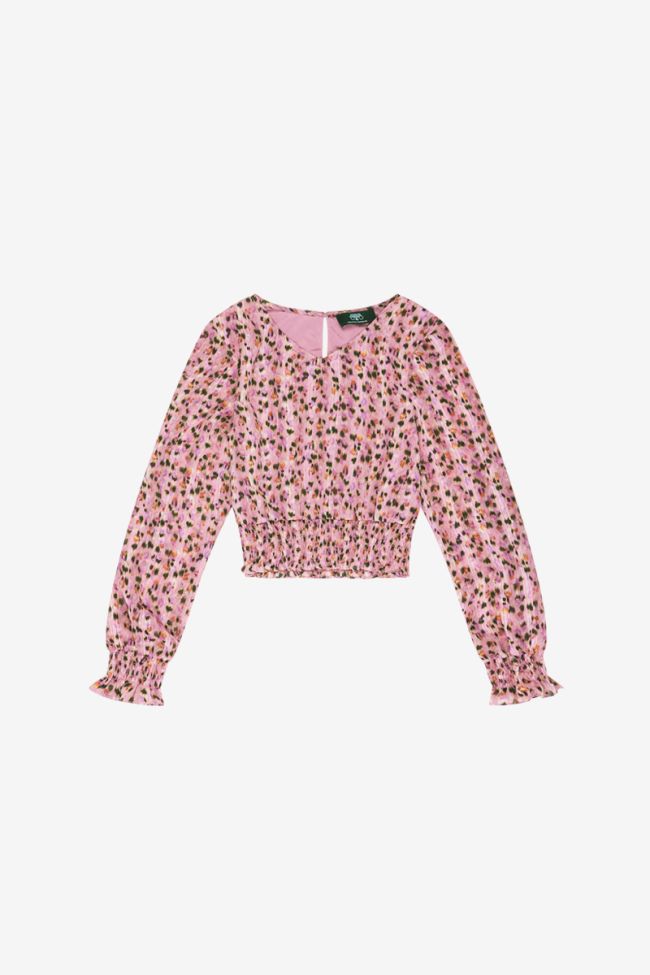 Blouse Welogi rose à motif