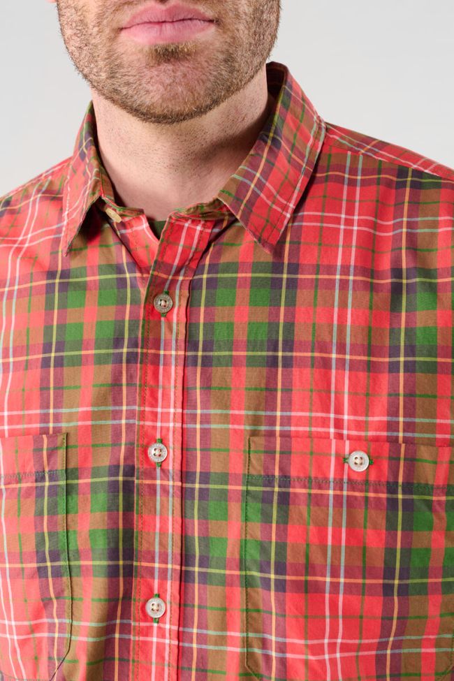 Kasil red plaid shirt